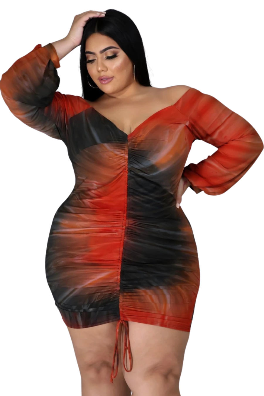 Don't Need You Tie Dye Dress - Curve