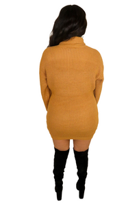 My Mood Sweater Dress - Tan